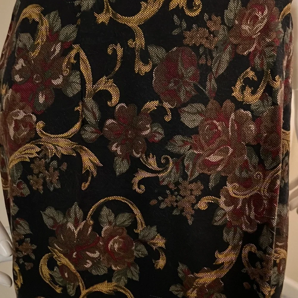 Vintage Floral Maxi Skirt by First Option size 8